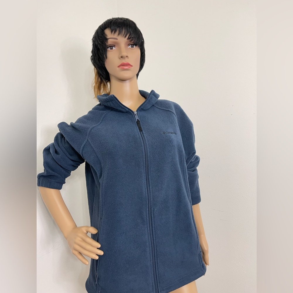 Columbia Blue Zip Up Fleece Jacket Women’s XL